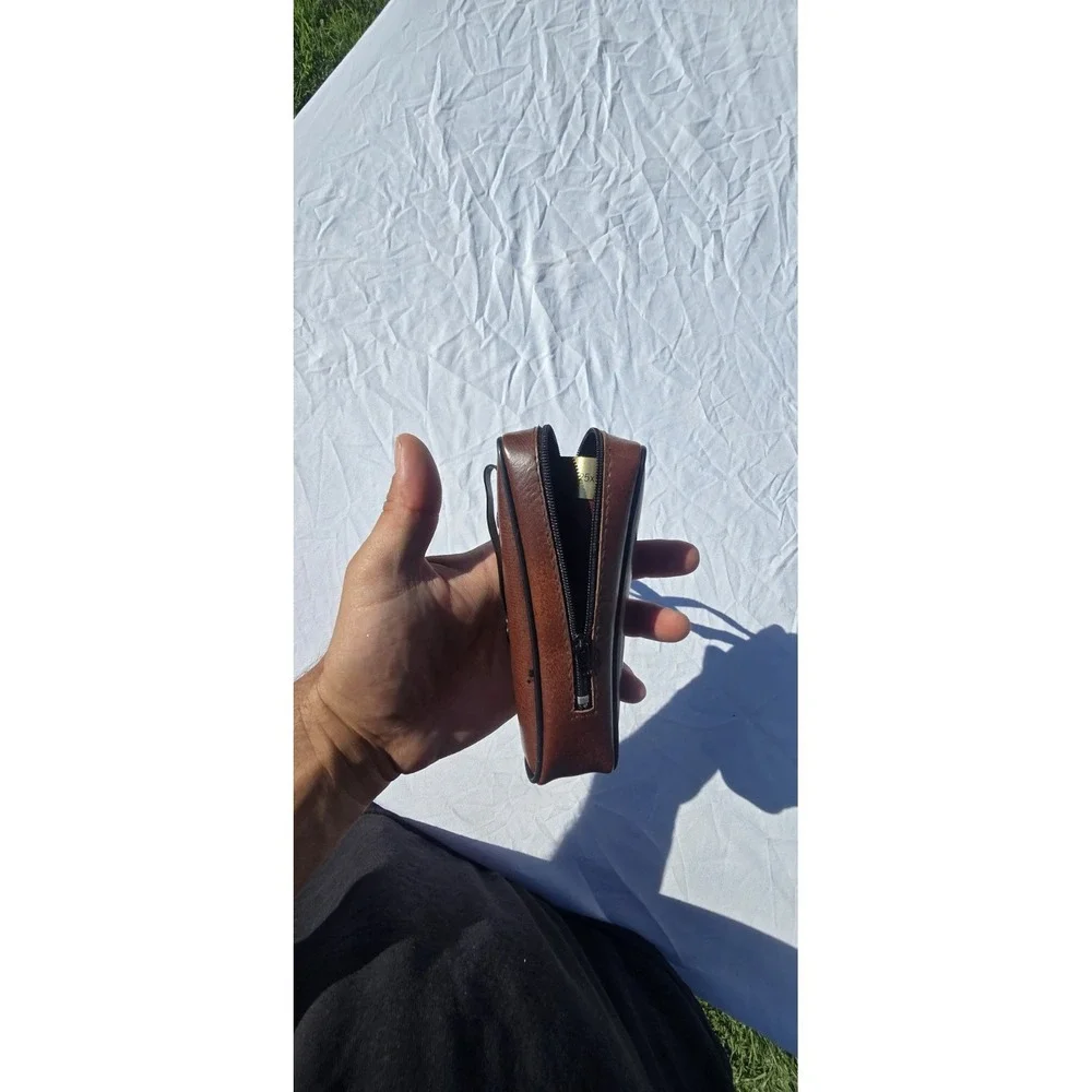 Tasco Vintage Leather Brass Spyglass Telescope 25x30mm with Leather Case